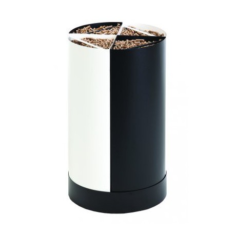 Madera de la pelotilla de almacenista Fractio negro - blanco diseño diecinueve