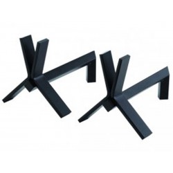 Andirons Tribune black nineteen design Andirons Tribune black nineteen design